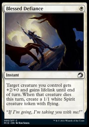 Blessed Defiance (Innistrad: Midnight Hunt)