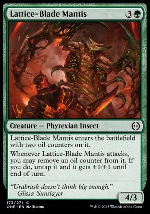 Lattice-Blade Mantis (Phyrexia: All Will Be One)