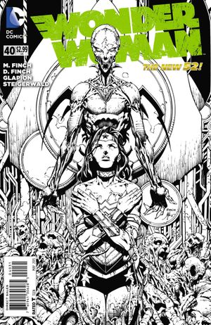 Wonder Woman #40 (Black &amp; White Variant Cover)
