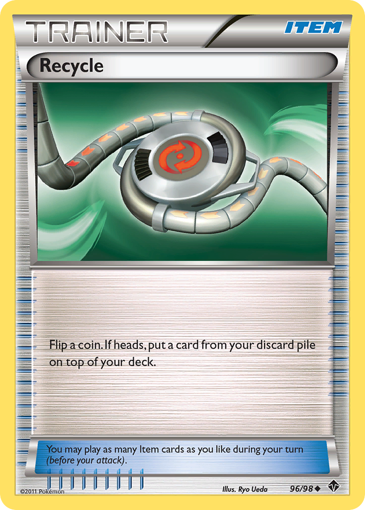 Recycle (Trainer: Item) (96/98) - Emerging Powers Pokémon Card