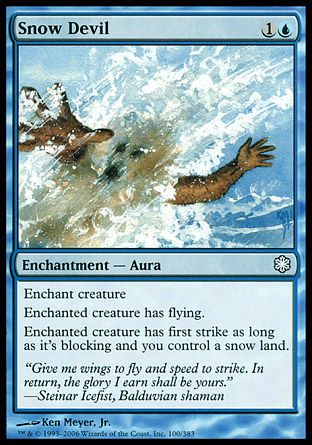 Snow Devil (Coldsnap Theme Decks) Trading Card