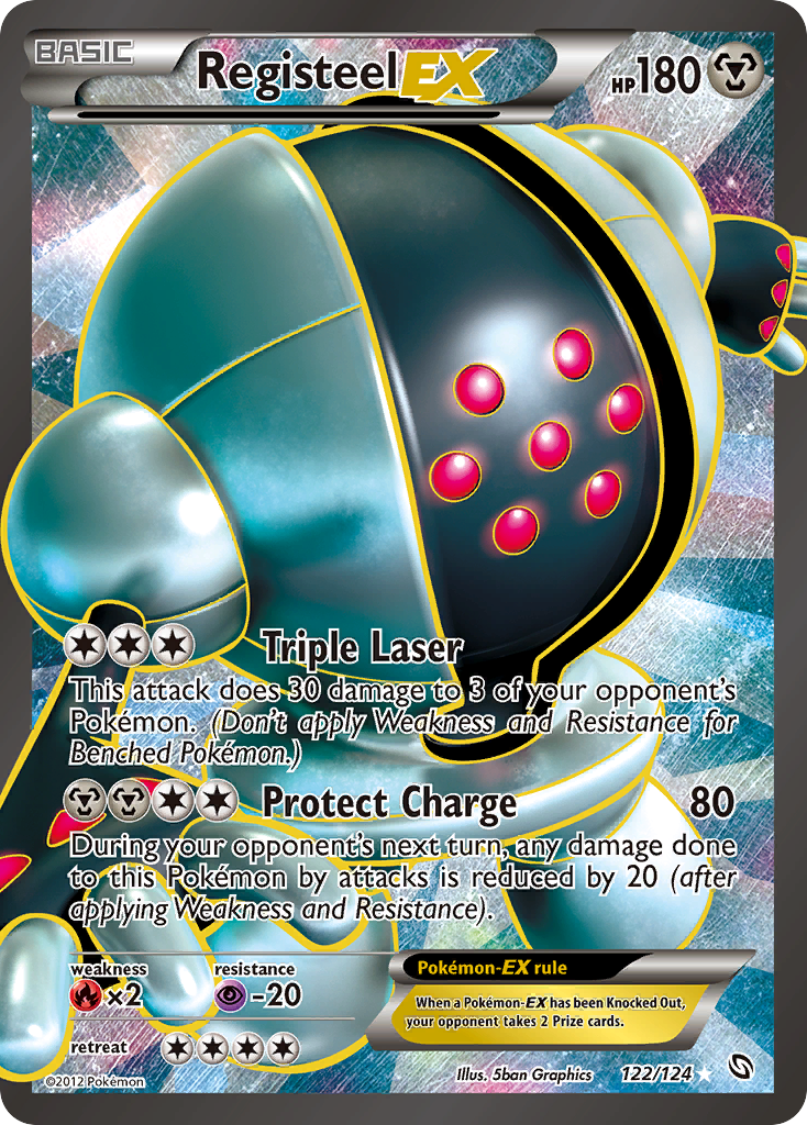 Registeel EX (122/124) - Dragons Exalted Pokémon Card