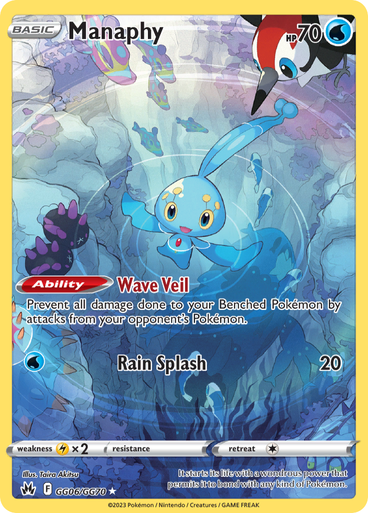 Manaphy (GG06) - Crown Zenith Galarian Gallery Pokémon Card