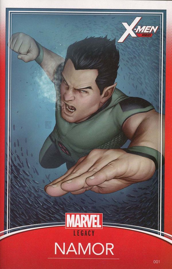 X-Men: Red #1 (Christopher Trading Card Variant Leg)