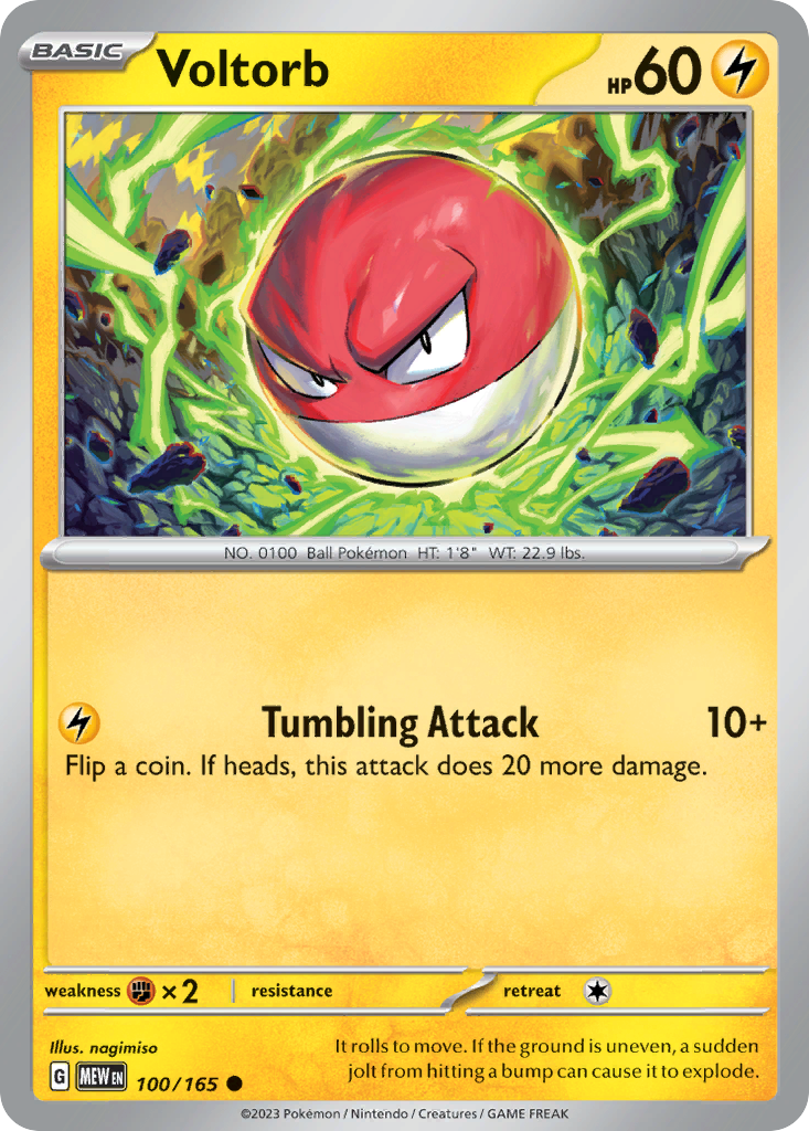 Voltorb (100/165) - 151 Pokémon Card