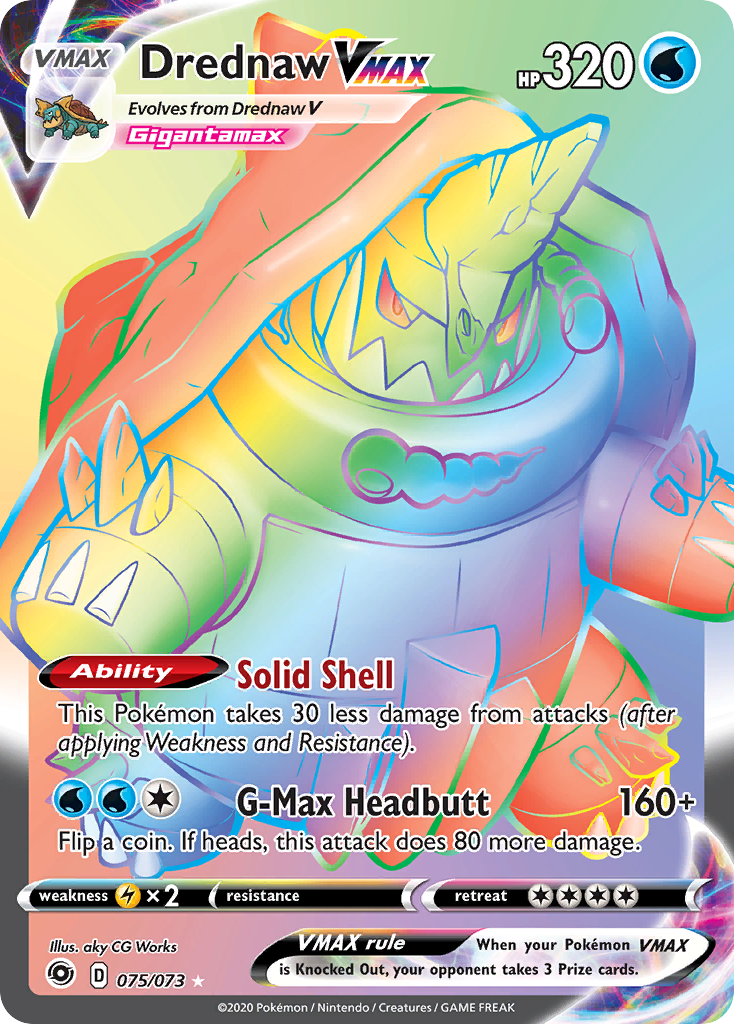 Drednaw VMAX (75/73) - Champion's Path Pokémon Card