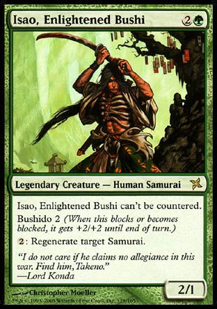 Isao, Enlightened Bushi (Betrayers of Kamigawa) Trading Card