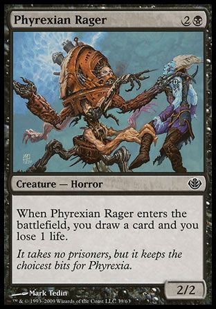 Phyrexian Rager (Garruk vs. Liliana) Trading Card