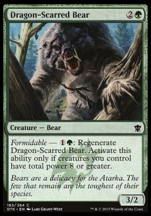 Dragon-Scarred Bear (Dragons of Tarkir) Trading Card