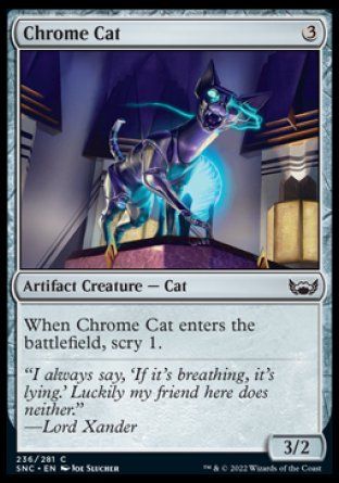 Chrome Cat (Streets of New Capenna) Trading Card