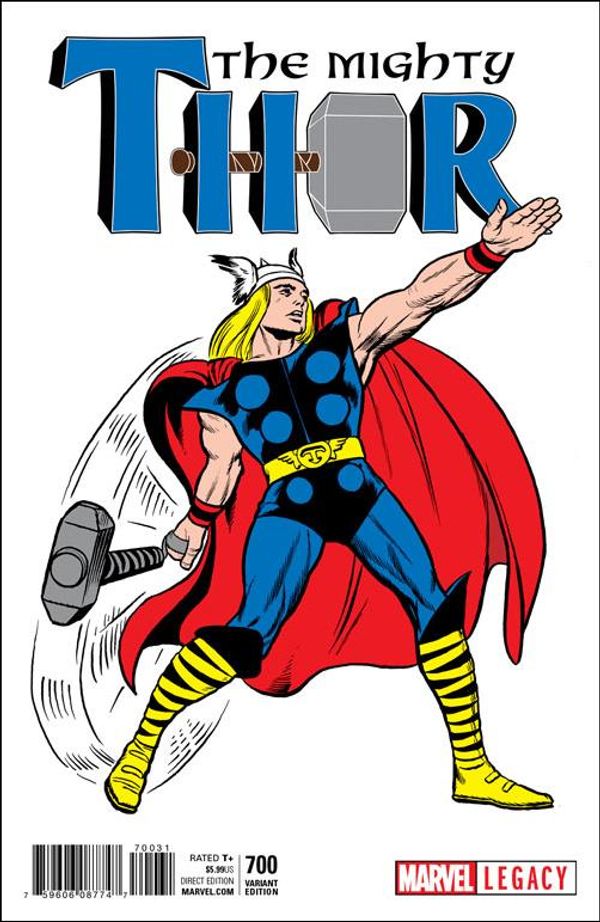 The Mighty Thor #700 (Kirby 1965 T-shirt Variant Leg)