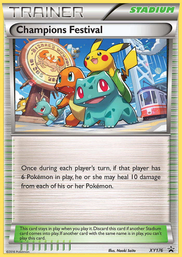 Champions Festival (Trainer: Stadium) (XY176) - XY Black Star Promos Pokémon Card