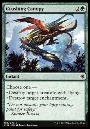 Crushing Canopy (Ixalan) Trading Card