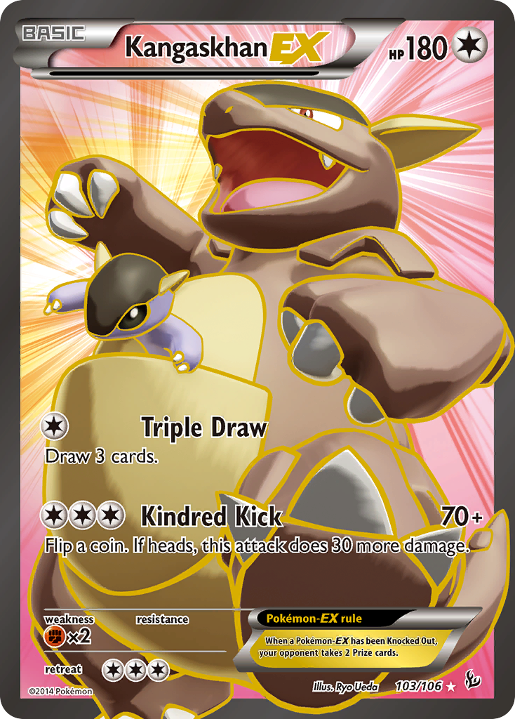 Kangaskhan EX (103/106) - Flashfire Pokémon Card