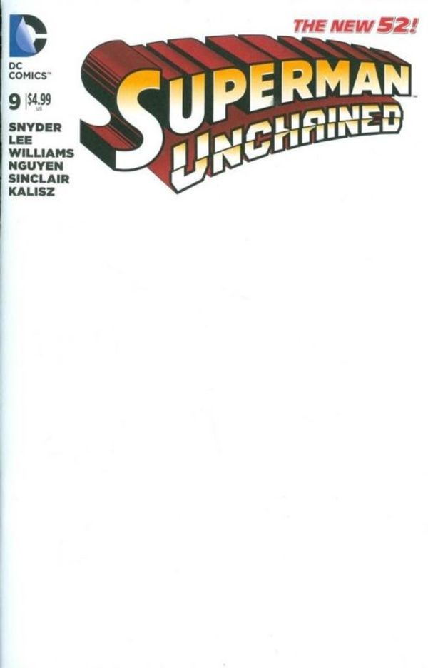 Superman Unchained #9 (Blank Var Ed)