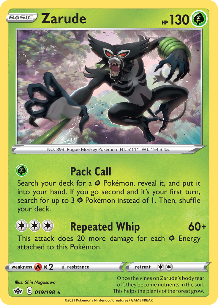 Zarude (19/198) - Chilling Reign Pokémon Card