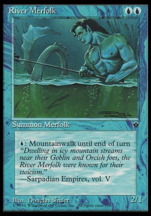 River Merfolk (Fallen Empires) Trading Card