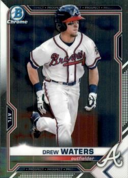 Drew Waters 2021 Bowman Chrome - Prospects Baseball #BCP-160 Sports Card