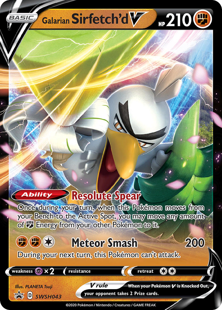 Galarian Sirfetch'd V (SWSH043) - SWSH Black Star Promos Pokémon Card