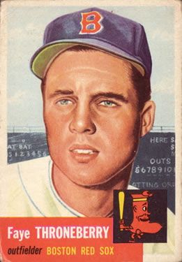 Faye Throneberry 1953 Topps #49 Sports Card