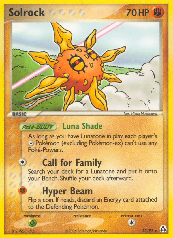 Solrock (25/92) - Legend Maker Pokémon Card