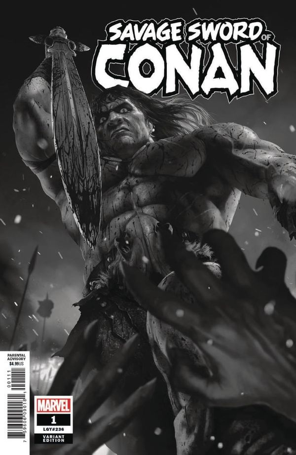 Savage Sword of Conan #1 (Rahzzah B&w Variant)