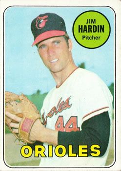 Jim Hardin 1969 Topps #610 Sports Card