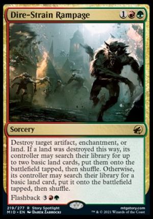 Dire-Strain Rampage (Innistrad: Midnight Hunt)