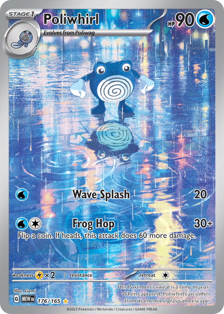 Poliwhirl (176/165) - 151 Pokémon Card