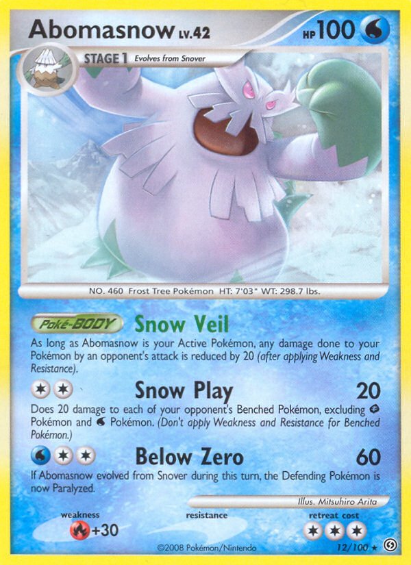 Abomasnow (12/100) - Stormfront Pokémon Card