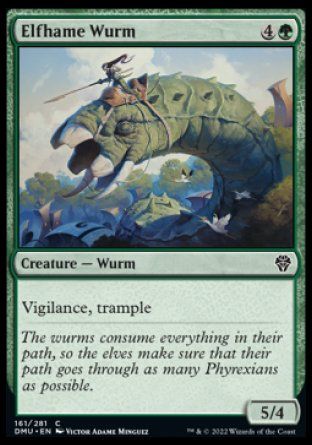 Elfhame Wurm (Dominaria United) Trading Card