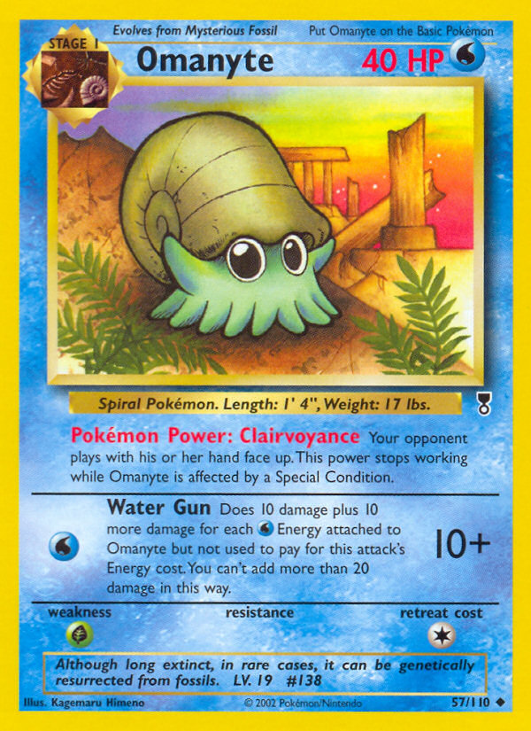 Omanyte (57/110) - Legendary Collection Pokémon Card