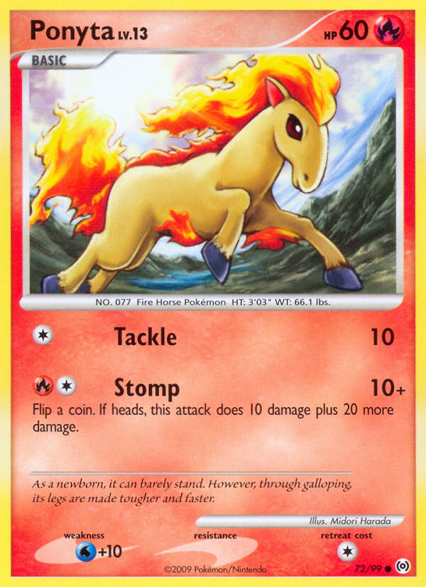 Ponyta (72/99) - Arceus Pokémon Card