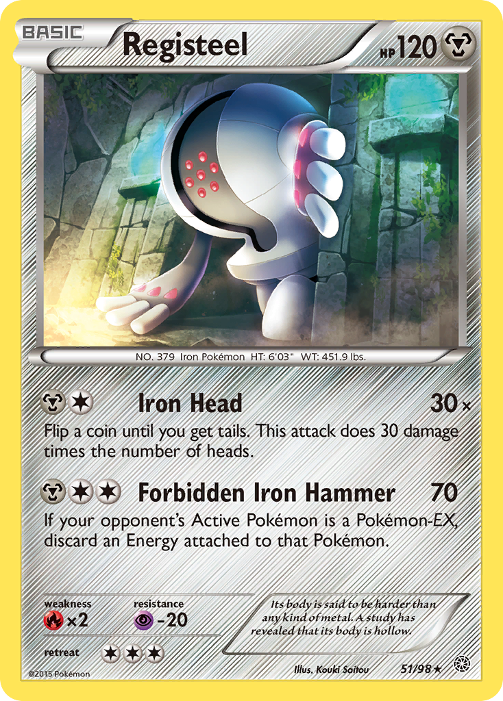 Registeel (51/98) - Ancient Origins Pokémon Card