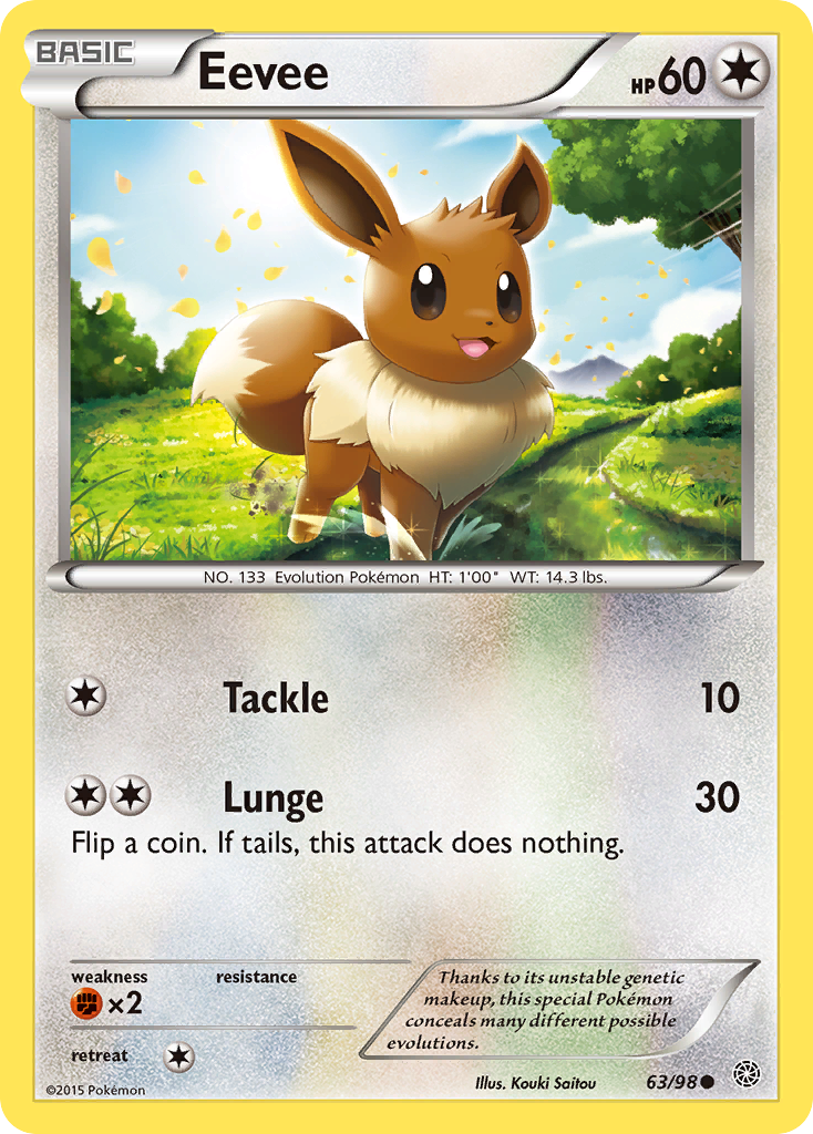 Eevee (63/98) - Ancient Origins Pokémon Card