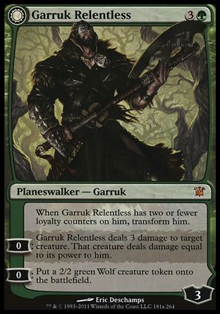 Garruk Relentless (Innistrad) Trading Card