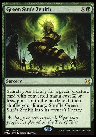 Green Sun's Zenith (Eternal Masters) Trading Card