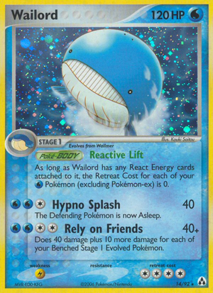 Wailord (14/92) - Legend Maker