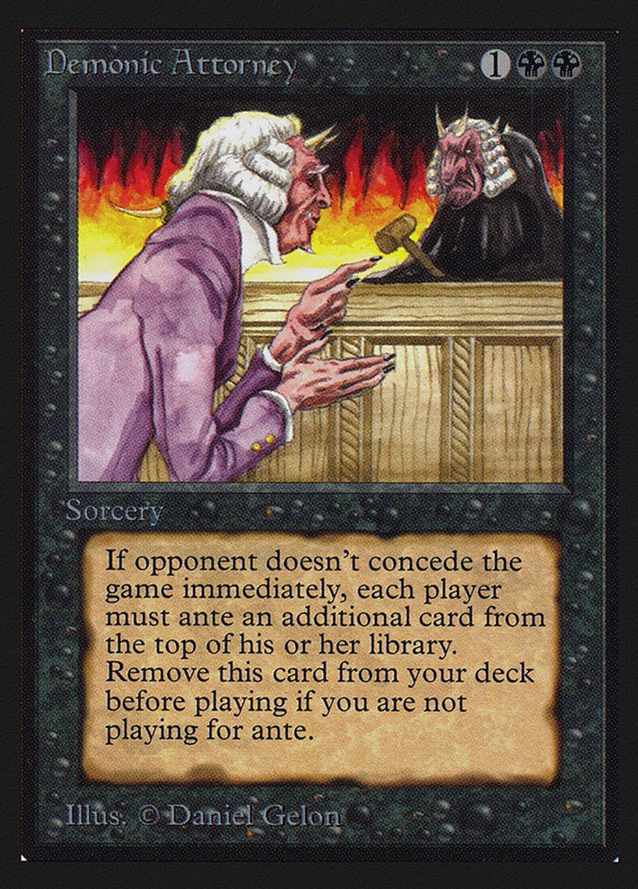 Demonic Attorney (Collector's Edition) Trading Card