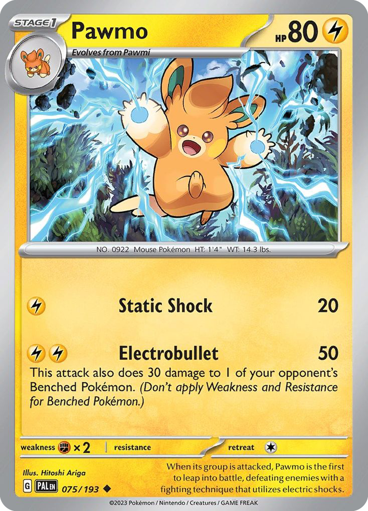 Pawmo (75/193) - Paldea Evolved Pokémon Card