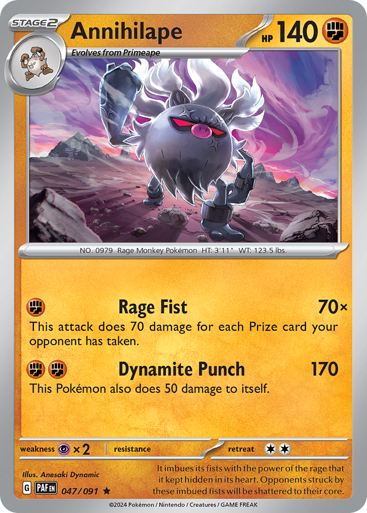 Annihilape (47/91) - Paldean Fates Pokémon Card