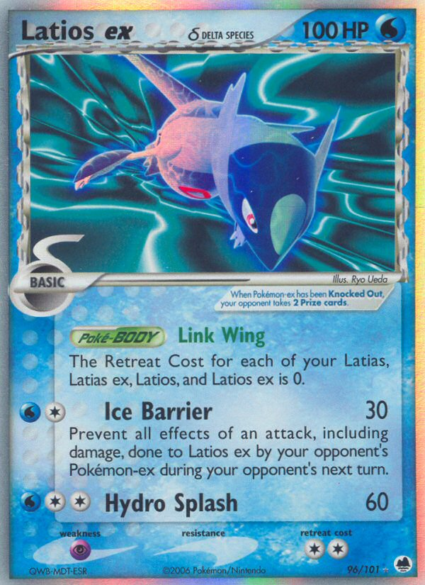 Latios ex δ ex (96/101) - Dragon Frontiers Pokémon Card