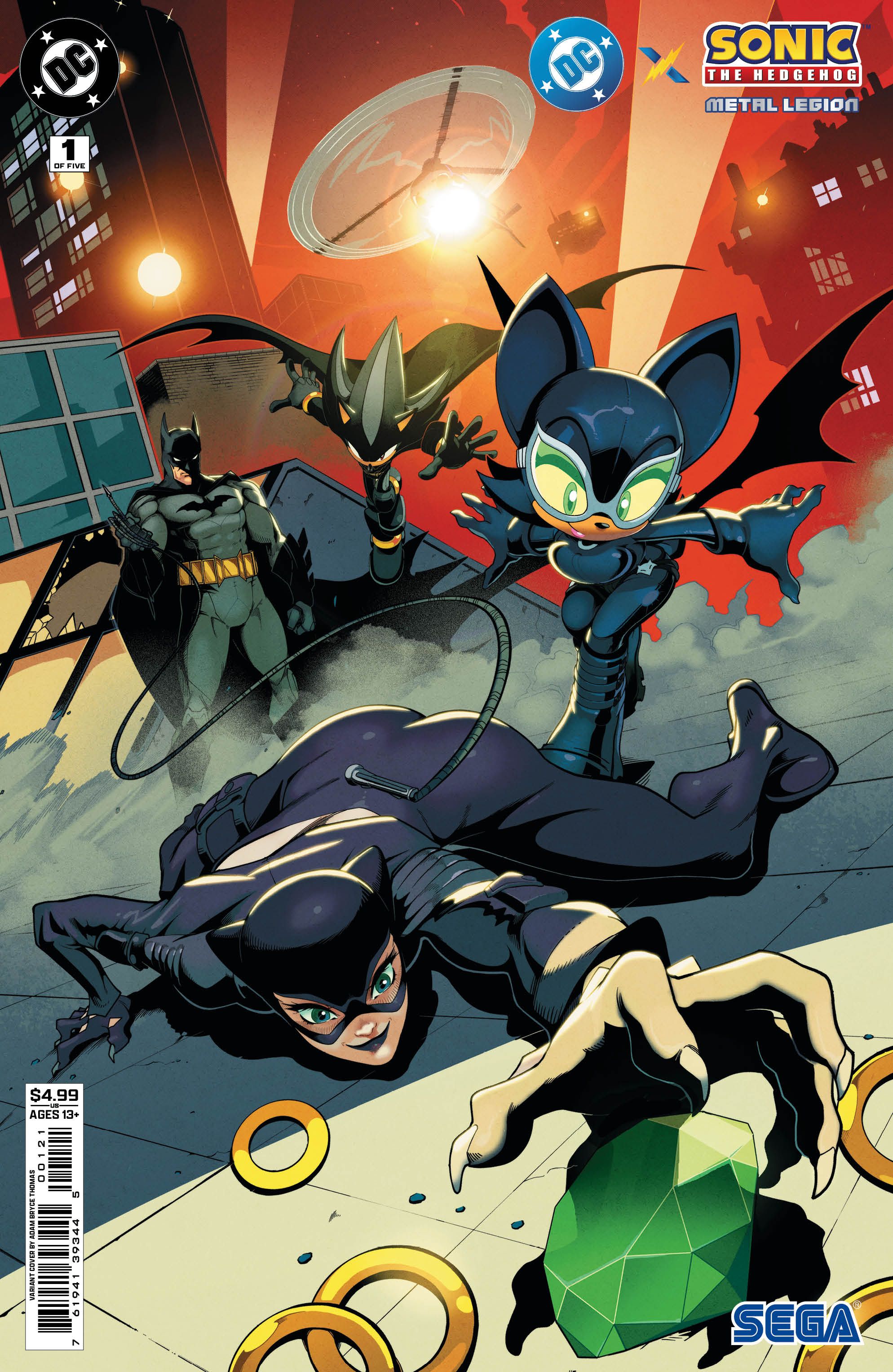DC X Sonic The Hedgehog The Metal Legion #1 (Cvr B Adam Bryce Thomas Card Stock Variant) Comic