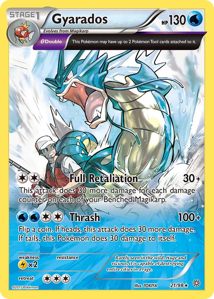 Gyarados (21/98) - Ancient Origins Pokémon Card