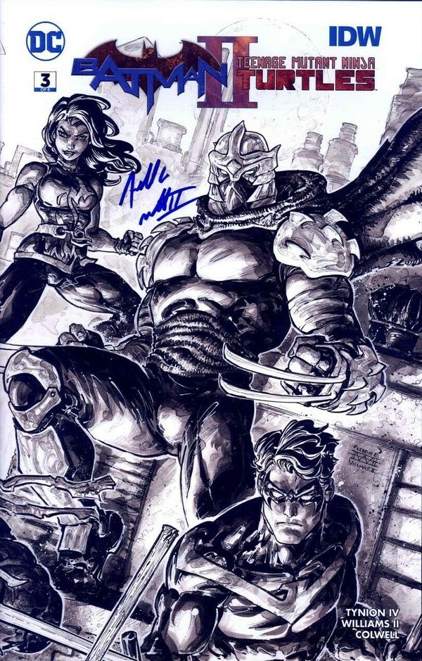 Batman/Teenage Mutant Ninja Turtles II #3 (Inter-Locking Sketch Cover)