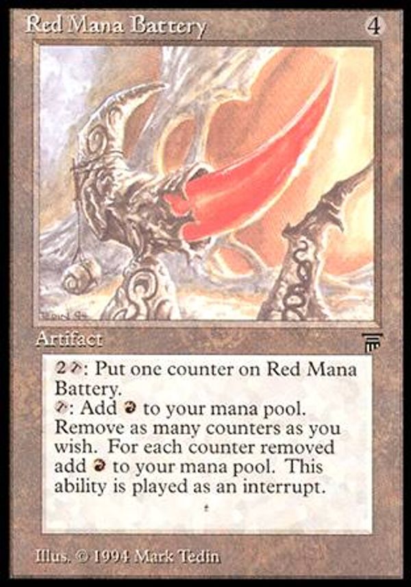 Red Mana Battery (Legends)