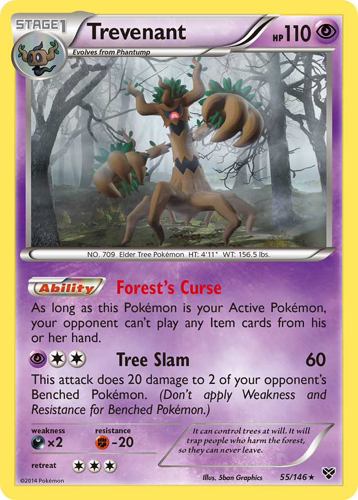 Trevenant (55/146) - XY Pokémon Card