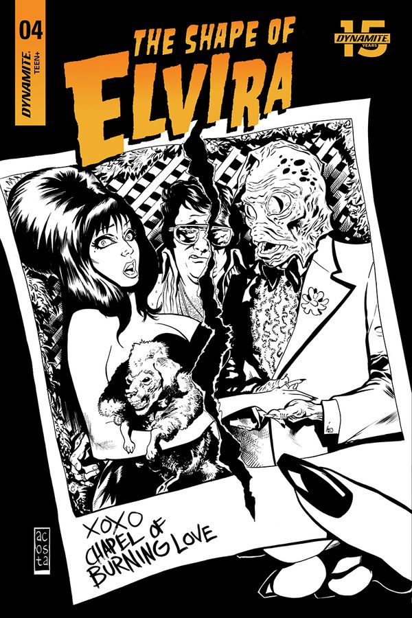 Elvira: The Shape of Elvira #4 (30 Copy Acosta B&w Cover)
