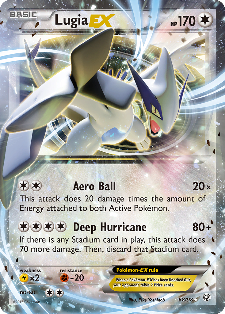 Lugia EX (68/98) - Ancient Origins Pokémon Card