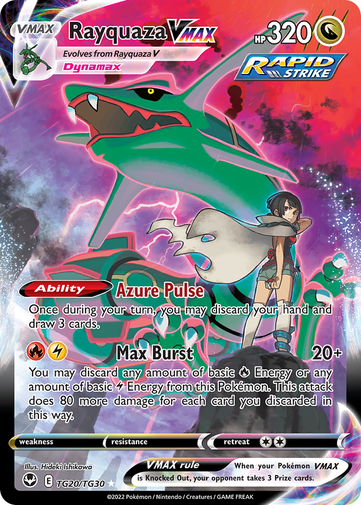 Rayquaza VMAX (TG20) - Silver Tempest Trainer Gallery Pokémon Card